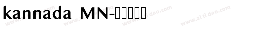 kannada MN字体转换
